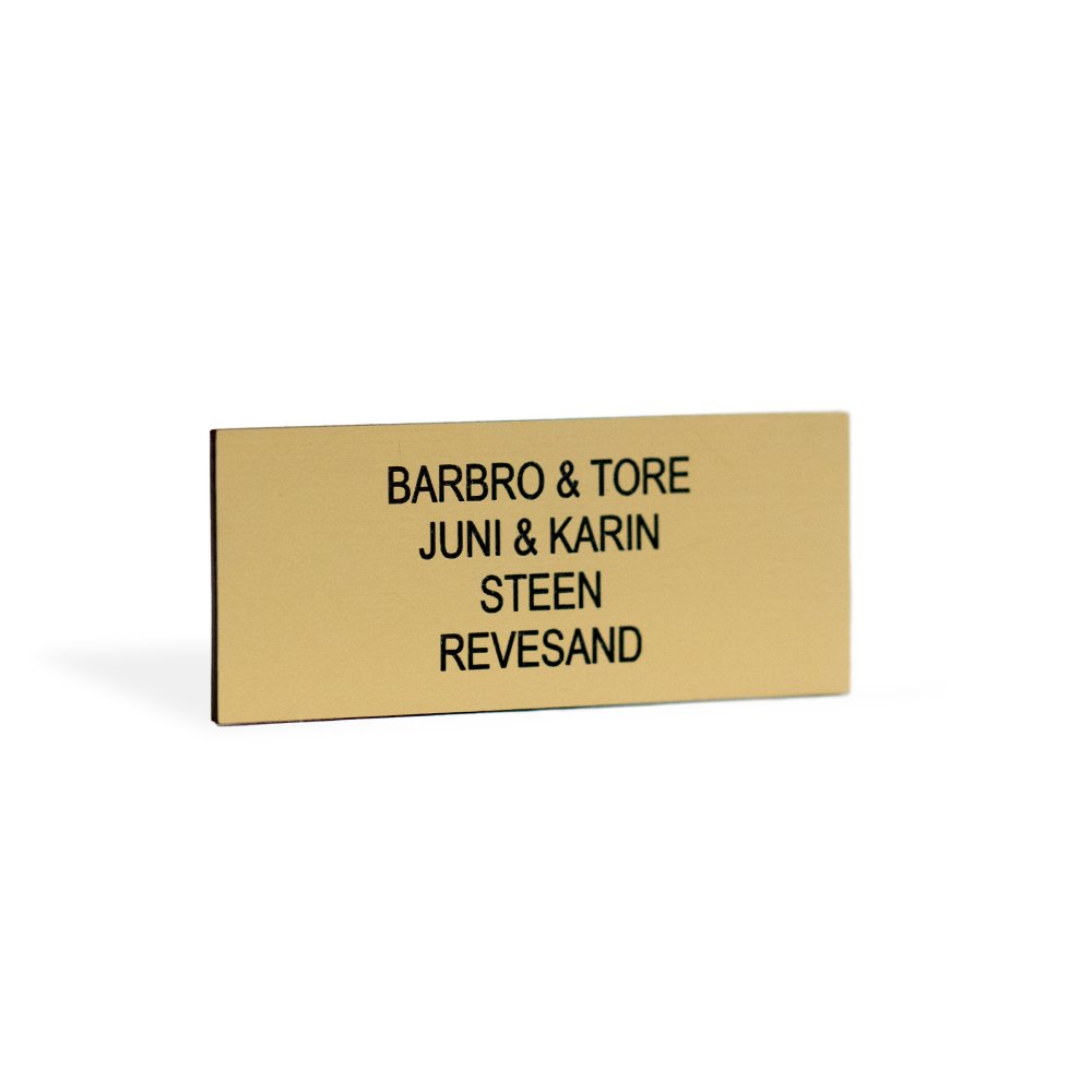 Postkasseskilt - Liten - Metallic - Skilthandelen