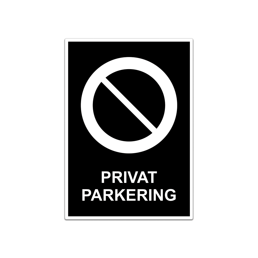 Privat parkering - Skilt - Skilthandelen