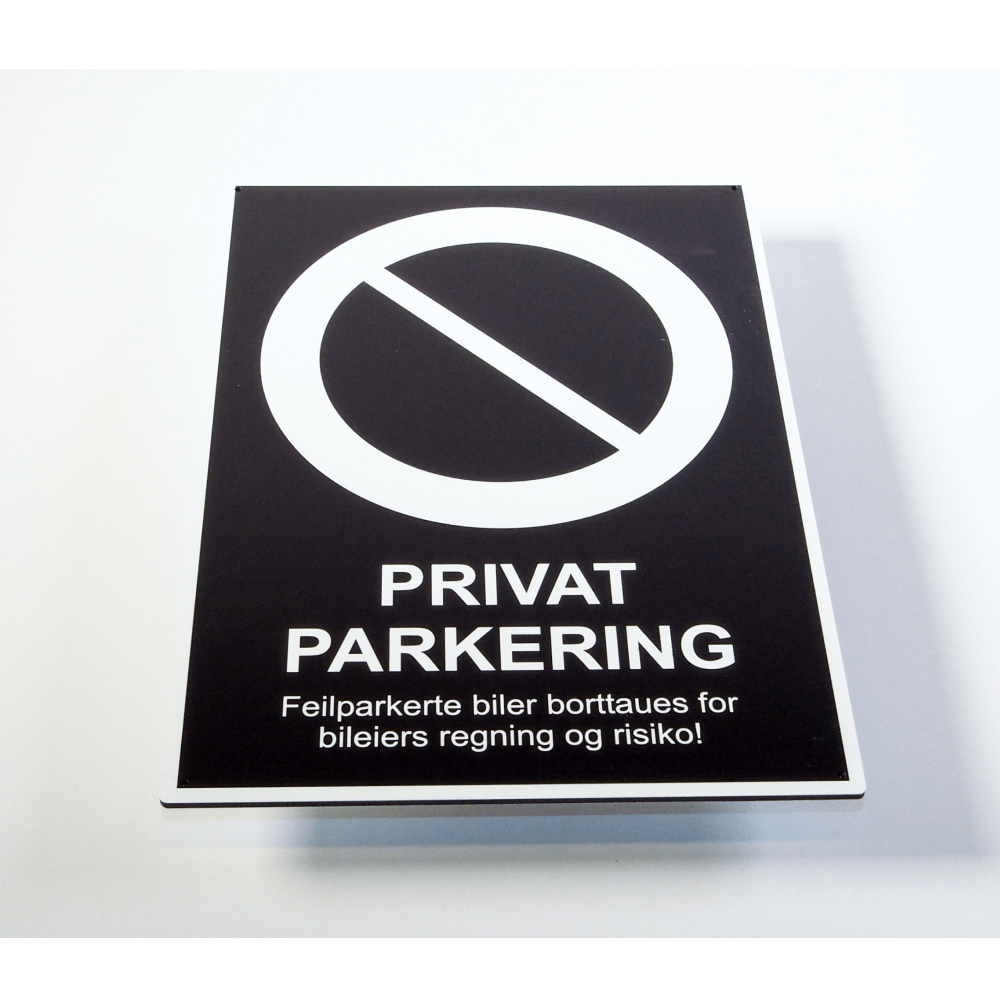 Privat parkering - Skilt - Skilthandelen